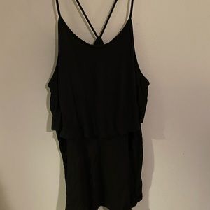 Old Navy string black layered tank top